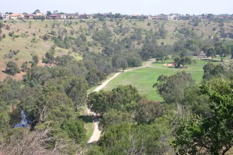Brimbank Park and the Maribyrnong River, next to Kealba