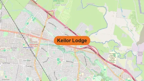 A map of Keilor Lodge, Victoria