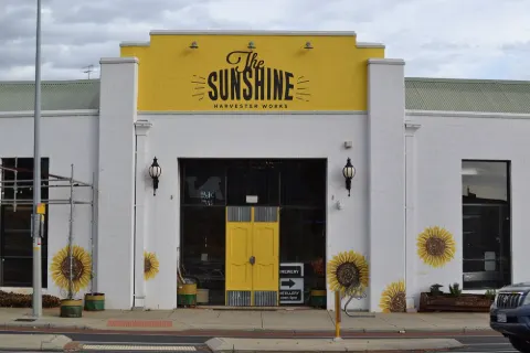 The entrance to the Sunshine Harvester Works in Sunshine, Victoria