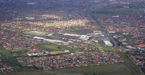 Taylors Lakes from the air
