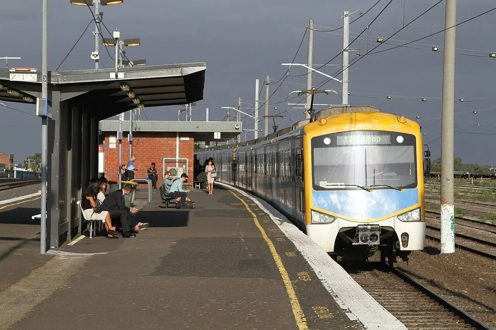 A train at Tottenham railway station